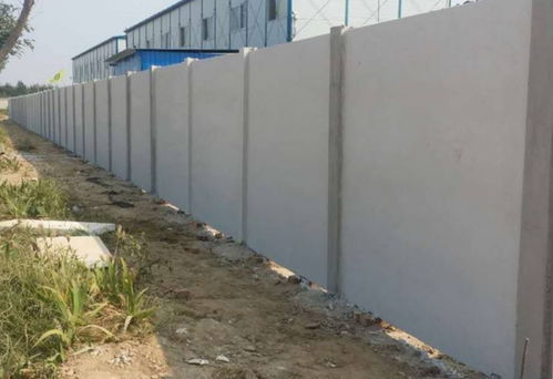 水泥围墙板安装人数比砌砖围墙少