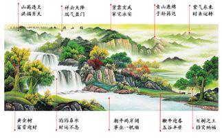 老板们喜欢在办公室挂山水画,更多是为了旺财 