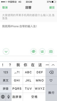 大家使用的苹果手机用的都是什么输入法.急急急 