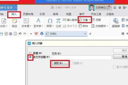 如何在wps中做文件插 