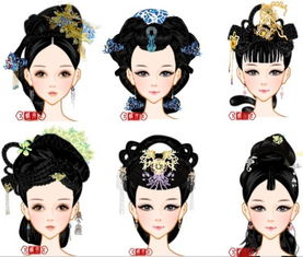 中国风 古代发型