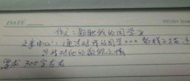 作文题目我的同学300字 