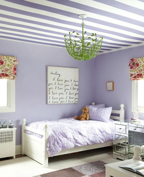 时尚紫色儿童房小孩房装修效果图 