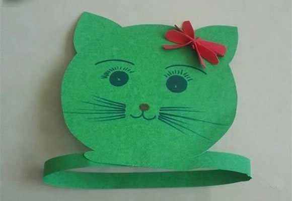 怎样做卡纸做小猫手工图片 