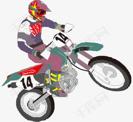 卡通手绘赛车手骑摩托车素材图片免费下载 高清卡通手绘psd 千库网 图片编号5698081 