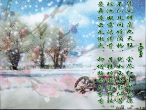 关于雪的七律诗句大全