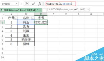 excel筛选后序号如何自动排序呢 