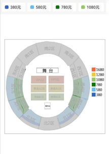 大家帮我看看,这个演唱会座位图,哪个哪个是内场,780的有座位吗 