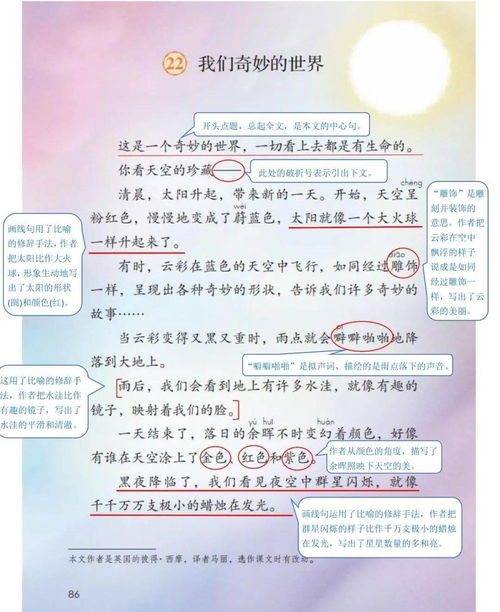 部编版三年级语文下册语文课堂笔记 每课知识点整理,寒假必备