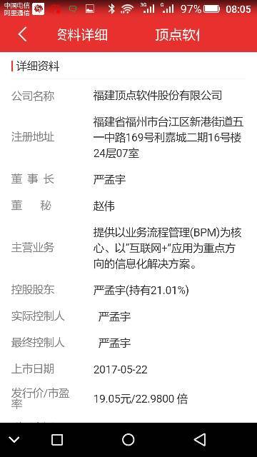 福建顶点软件股份有限公司的简介