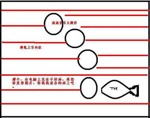 手抄报写字的框框怎样设计,发图 不要打印的 