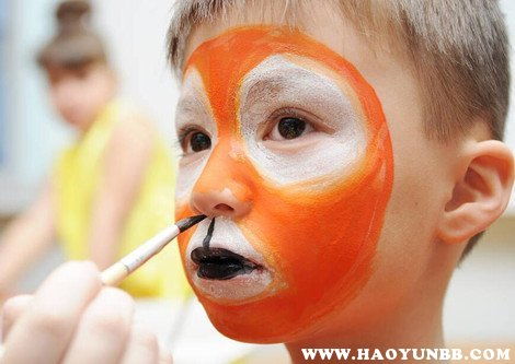 儿童男孩子表演化妆妆容图片大全,儿童演出彩妆图片男孩