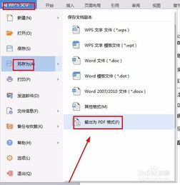 wps软件word文档如何转成PDF格式