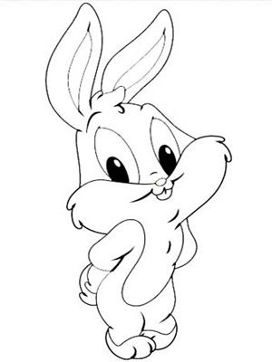 兔子简笔画 讨人喜欢的兔子