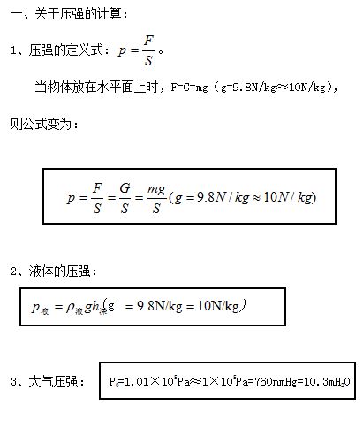 中考考试必会题型 浮力压强综合问题处理方法 