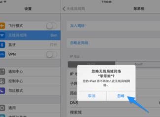 ipad mini显示已连接到wifi,但上不了网,怎么回事 