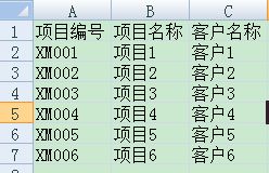 在另一表格中,只要输入项目编号,B C列出自动显示对应的项目名称和客户名称 除运用查找函数的方法 