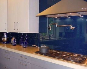 2017欧式厨房蓝色瓷砖图片 房天下装修效果图 