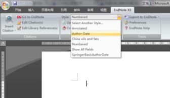 请问endnote里,如何把正文中插入参考文献处的格式由数字转为 作者,年份 感恩