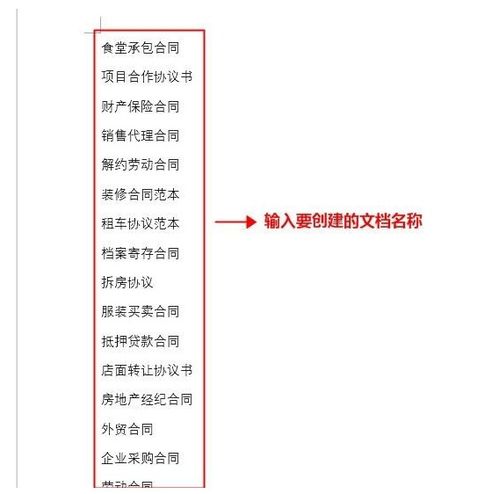 Word文档批量创建多个不同名称的操作步骤