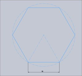 边长为10的正六边形内接圆的半径为多少 