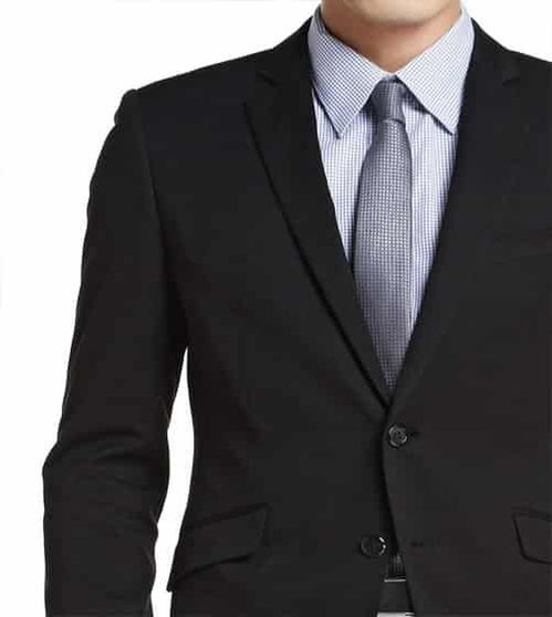 哪个领带配黑色西装白色衬衫好看 