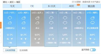 武汉市7天天气预报查询（武汉七天天气预报怎样的?）