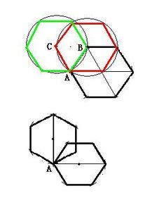 将一个正六边形绕它的A点按逆时针方向旋转,分别作出旋转下列角度后的图形 