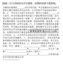 代办方案书模板(代写方案)