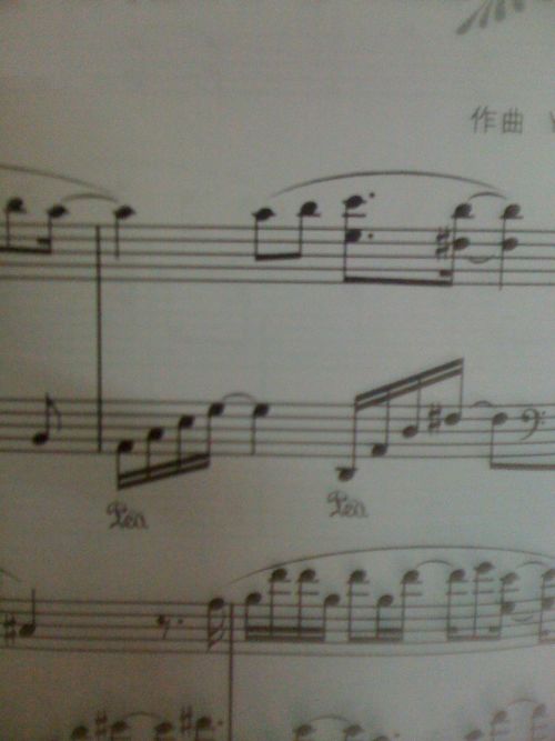 请问一下,钢琴谱下面的像是英文的LEO是什么意思 