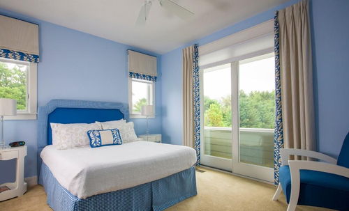水蓝色卧室室内装修色彩搭配效果图 