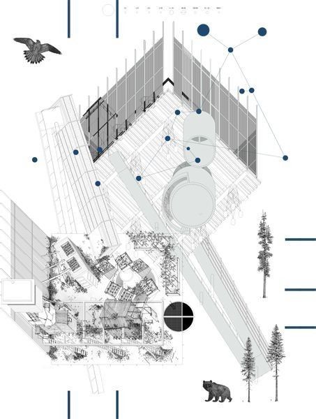 考上 UCL 的建筑分析图 