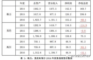 格力报表分析毕业论文