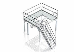 不锈钢支撑平台模型