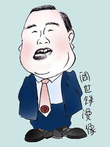 中国足坛热点人物系列漫画 阎世铎红光满面