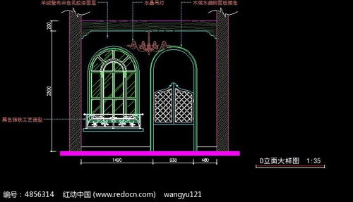 欧式窗户造型设计图纸CAD素材下载 编号4856314 红动网 