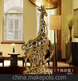 潮州陶瓷工艺品 高档酒店办公室铺面客厅招财吉祥如意礼品摆设
