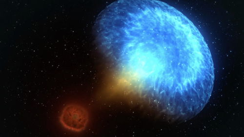 引力波探测器,揭露中子星与黑洞相撞
