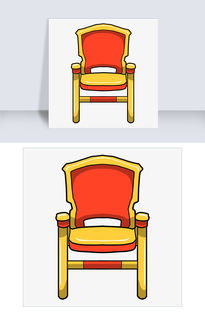 手绘红黄色座椅插画图片素材 PSB格式 下载 动漫人物大全 