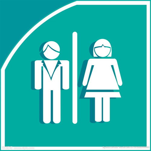 男女厕所图标标识图片 